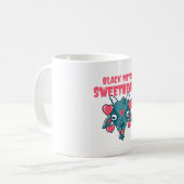 Niedlicher Ziegenkopf Baphomet Kaffeetasse (Vorderseite Links)