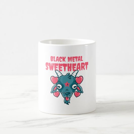 Niedlicher Ziegenkopf Baphomet Kaffeetasse (Mittel)