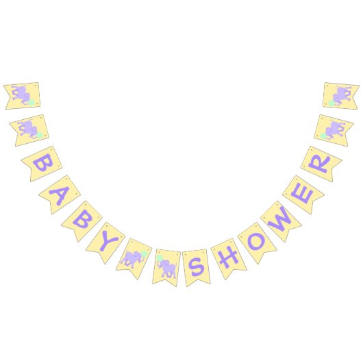 Niedlicher Zirkus | Babydusche Elefantenjunge oder Wimpelkette (Alle)