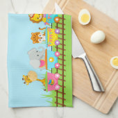 Niedlicher Zirkus Geschirrtuch (Viertel Falte)