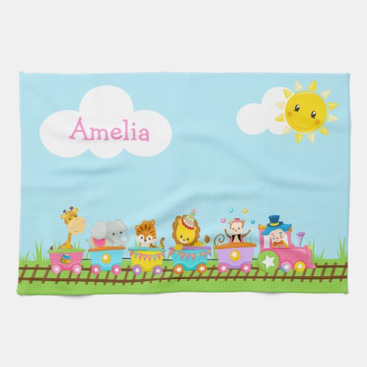 Niedlicher Zirkus Geschirrtuch (Horizontal)