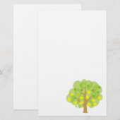 Niedlicher Zitronen-Baum Briefpapier (Vorne/Hinten)
