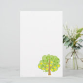 Niedlicher Zitronen-Baum Briefpapier (Stehend Vorderseite)