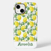 Niedlicher Zitronengelb Case-Mate iPhone Hülle (Rückseite)