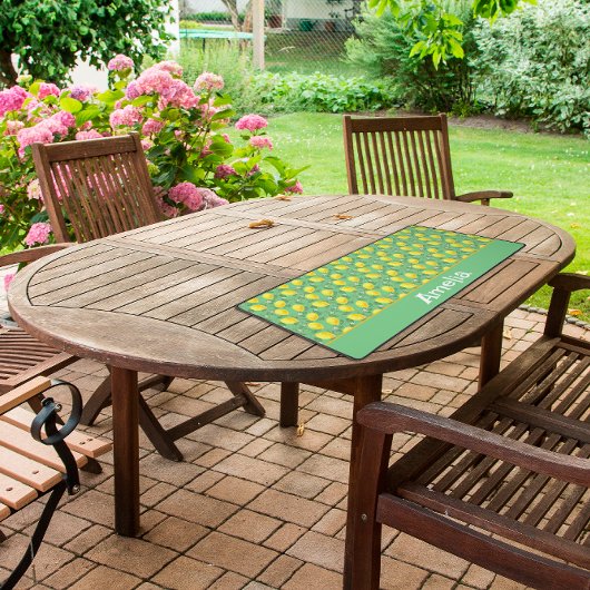 Niedlicher Zitronengelb Schreibtischunterlage