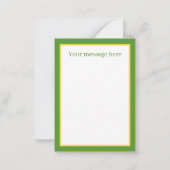 Niedlicher Zitronenkuchen Mitteilungskarte (Rückseite)