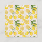 Niedlicher Zitrusfrüchte Sommertaucher Raffel Begleitkarte (Rückseite)