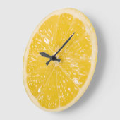 Niedlicher Zitrusfrüchteeschmalz Große Wanduhr (Winkel)