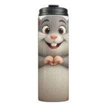 Niedlicher Zodiac-Maus-Cartoon Thermaltumbler