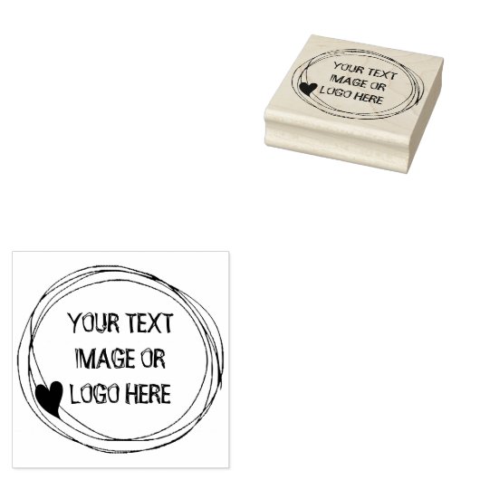 Niedlicher Zoll Hinzufügen eines Textzlogos oder - Gummistempel (Stempel)