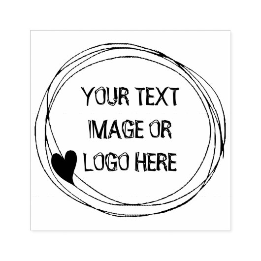 Niedlicher Zoll Hinzufügen eines Textzlogos oder - Gummistempel (Prägung)