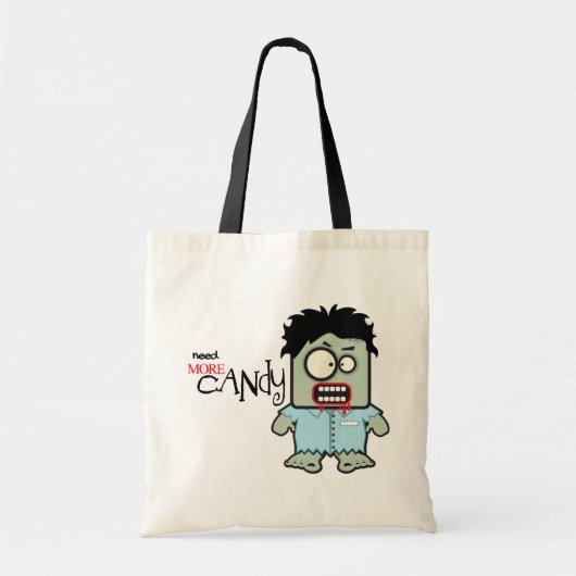 Niedlicher Zombie Halloween Trick oder Treat Bag Tragetasche (Vorne)