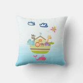 Niedlicher Zoo Tiergarten mit Schmetterling und Wa Kissen (Rückseite)