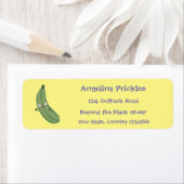 Niedlicher Zucchini-Happy-Cartoon (Insitu)