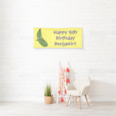 Niedlicher Zucchini-Happy-Cartoon Banner (Insitu)