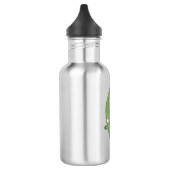 Niedlicher Zucchini-Happy-Cartoon Edelstahlflasche (Links)