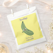 Niedlicher Zucchini-Happy-Cartoon Geschenktütchen (Ausgeschnitten)