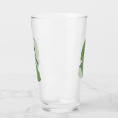 Niedlicher Zucchini-Happy-Cartoon Glas (Links)