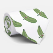 Niedlicher Zucchini-Happy-Cartoon Krawatte (Gerollt)