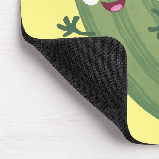 Niedlicher Zucchini-Happy-Cartoon Mousepad (Ecke)