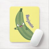 Niedlicher Zucchini-Happy-Cartoon Mousepad (Mit Mouse)