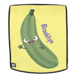 Niedlicher Zucchini-Happy-Cartoon Rucksack