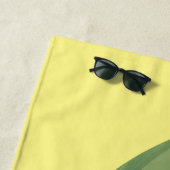 Niedlicher Zucchini-Happy-Cartoon Strandtuch (Beispiel)