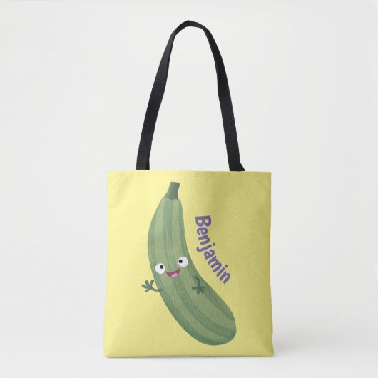 Niedlicher Zucchini-Happy-Cartoon Tasche (Vorderseite)