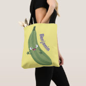Niedlicher Zucchini-Happy-Cartoon Tasche (Von Nahem)