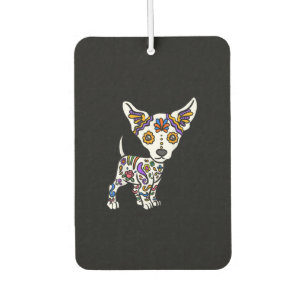 Niedlicher Zucker-Schädel-Chihuahua Autolufterfrischer
