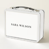 niedlicher Zucker und Gewürzmädchen Eishockey Metall Lunch Box (Rückseite)