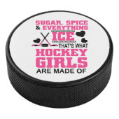 niedlicher Zucker und Gewürzmädchen Eishockey Puck (3/4)