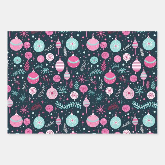 Niedlicher Zucker Weihnachten Geschenkpapier Set (Vorderseite 3)