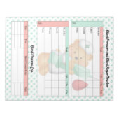 Niedlicher Zuckerbär - Blutzucker und Blutdruck Notizblock (Vorderseite)