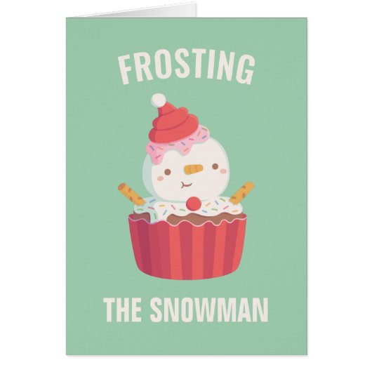 Niedlicher Zuckerguss Der Schneemann Funny Christm (Vorne)