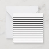 Niedlicher Zuckerhut Geburtstag Mitteilungskarte (Rückseite)