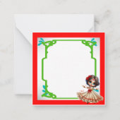 Niedlicher Zuckerhut Geburtstag Mitteilungskarte (Rückseite)