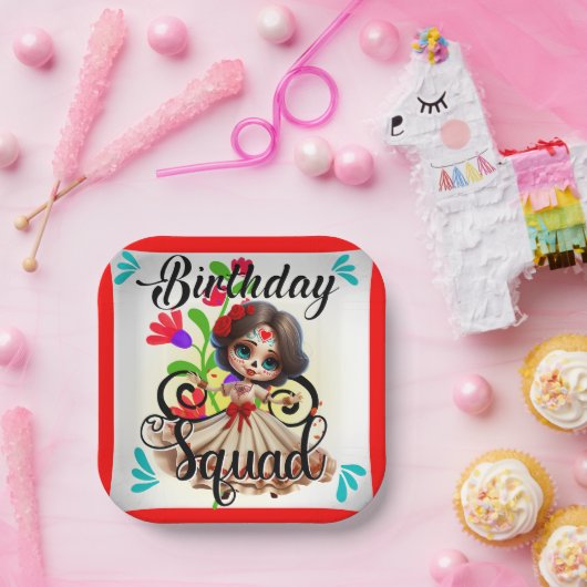 Niedlicher Zuckerhut Geburtstag Pappteller (Party)