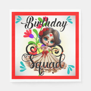 Niedlicher Zuckerhut Geburtstag Serviette