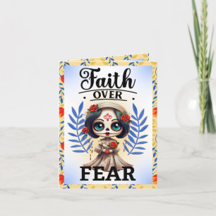 Niedlicher Zuckerschädel Dankeskarte