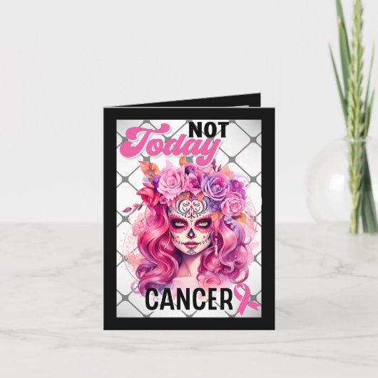 Niedlicher Zuckerschädel Dankeskarte (Vorderseite)