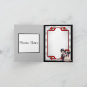 Niedlicher Zuckerschädel Dankeskarte (Innenseite)