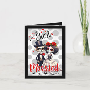 Niedlicher Zuckerschädel Dankeskarte