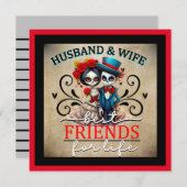 Niedlicher Zuckerschädel Feiertagskarte (Vorne/Hinten)