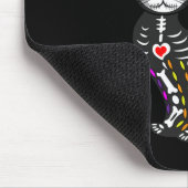 Niedlicher Zuckerschädel mexikanische Katze Hallow Mousepad (Ecke)