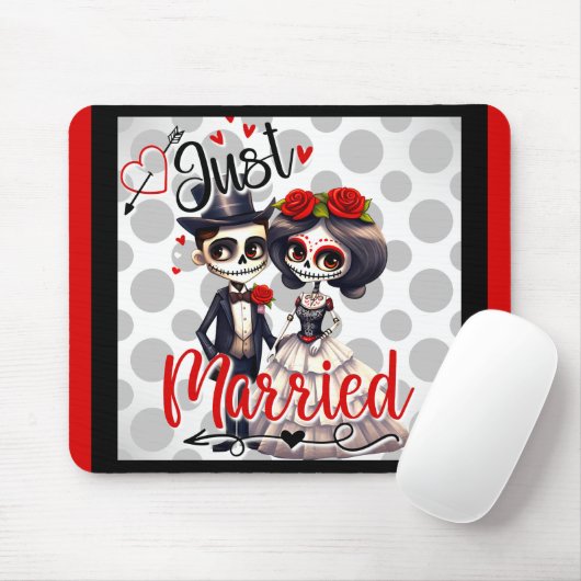 Niedlicher Zuckerschädel Mousepad (Mit Mouse)