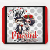 Niedlicher Zuckerschädel Mousepad (Vorne)