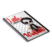 Niedlicher Zuckerschädel Notizblock (Rechte Seite)