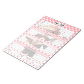 Niedlicher Zuckerschädel Notizblock (angewinkelt)