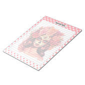 Niedlicher Zuckerschädel Wichtige Hinweise Notizblock (angewinkelt)